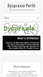Mobile Screenshot of dyspraxiaperth.info